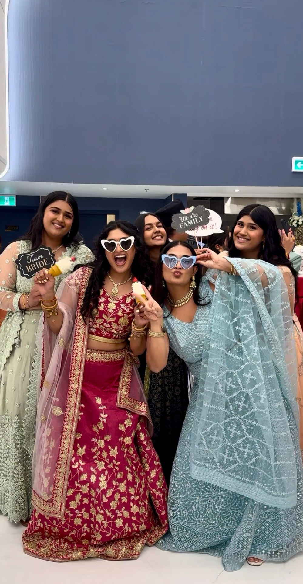 Attendant recording a video message from wedding guests